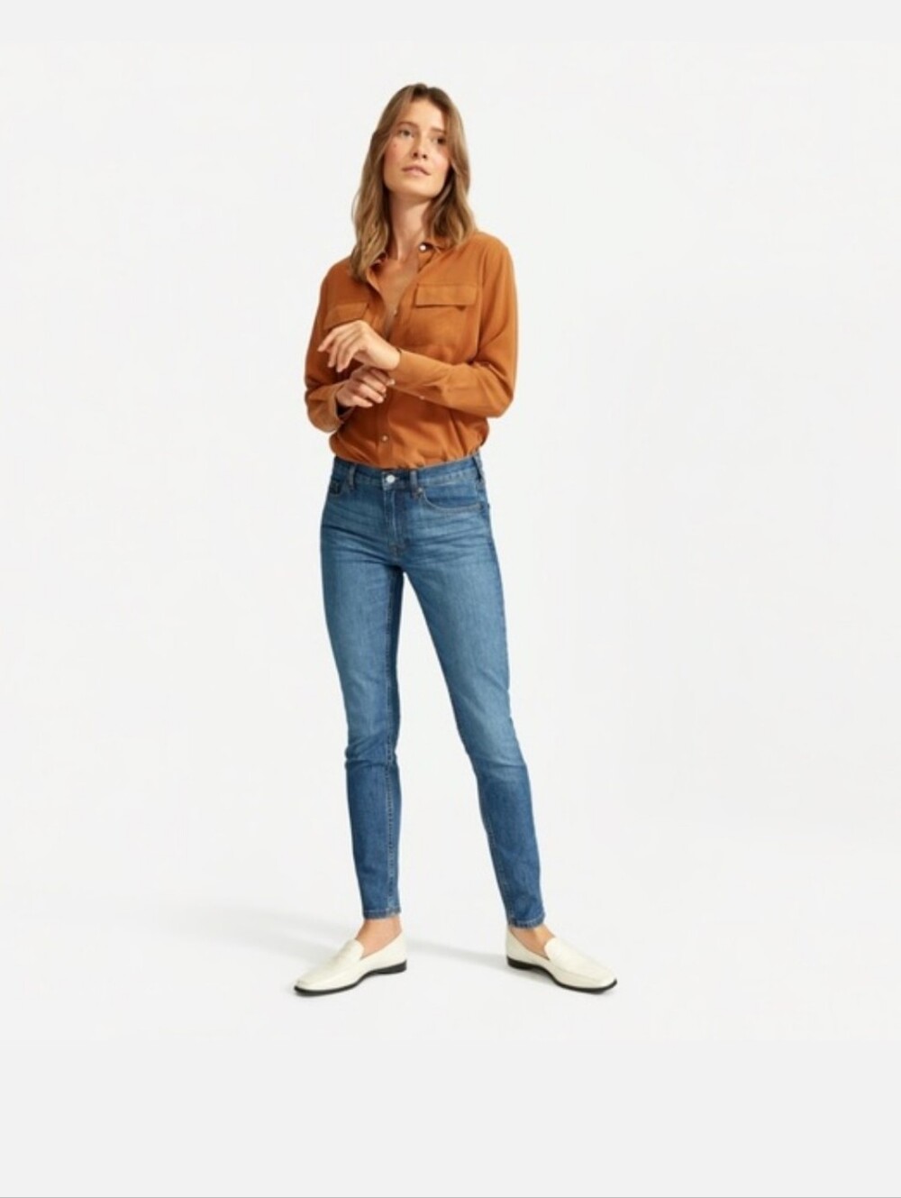 Everlane Mid-Rise Skinny Stretch Jeans Sz 30 Organic Cotton
